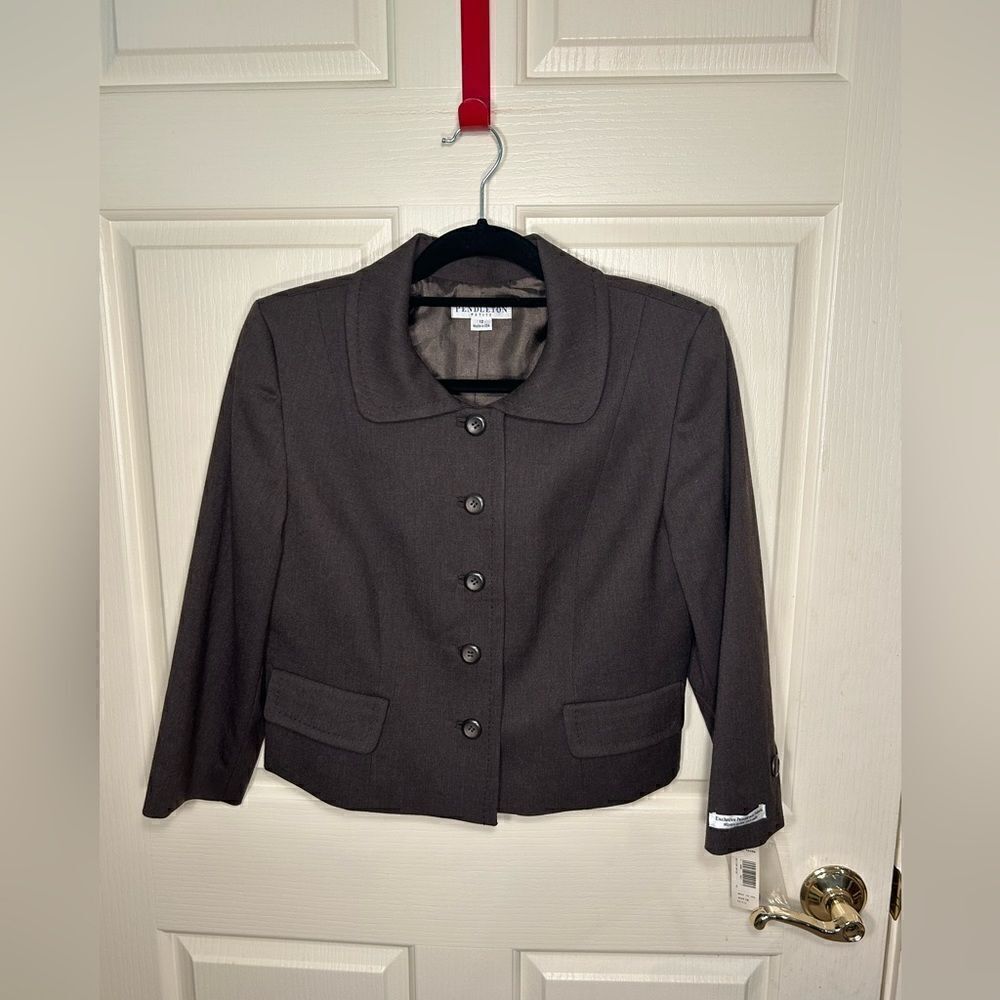 Pendleton cropped blazer 